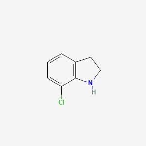 7-Chloroindoline chemical structure (CAS 114144-22-8)