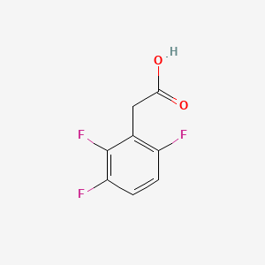 2-(2,3,6-Trifluorophenyl)acetic acid chemical structure (CAS 114152-23-7)