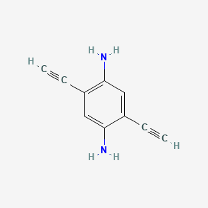 2,5-Diethynylbenzene-1,4-diamine chemical structure (CAS 1141727-54-9)