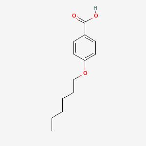 4-(Hexyloxy)benzoic acid chemical structure (CAS 1142-39-8)