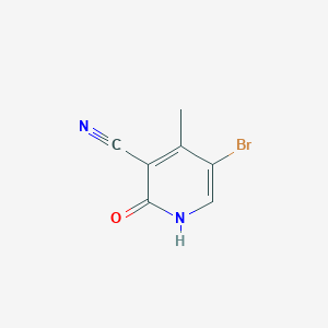 5-Bromo-3-cyano-4-methyl-2(1H)-pyridinone chemical structure (CAS 1142188-69-9)