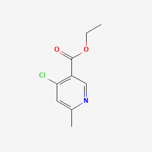 Ethyl 4-chloro-6-methylnicotinate chemical structure (CAS 1142188-94-0)