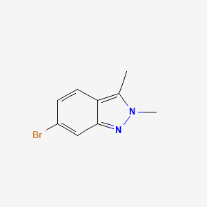 6-Bromo-2,3-dimethyl-2H-indazole chemical structure (CAS 1142189-49-8)