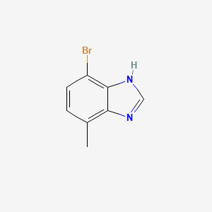 7-Bromo-4-methyl-1H-benzo[d]imidazole chemical structure (CAS 1142190-57-5)