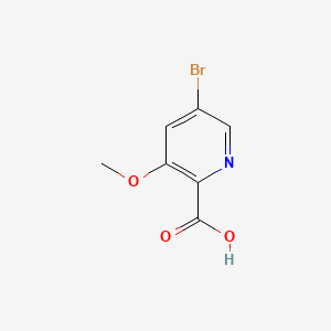 5-Bromo-3-methoxypicolinic acid chemical structure (CAS 1142191-66-9)