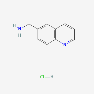 Quinolin-6-ylmethanamine hydrochloride chemical structure (CAS 114223-89-1)