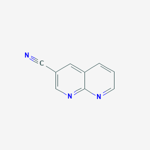 1,8-Naphthyridine-3-carbonitrile chemical structure (CAS 1142927-39-6)