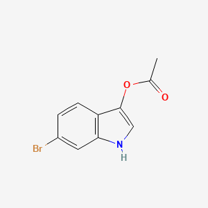 6-Bromo-1H-indol-3-yl acetate chemical structure (CAS 114306-17-1)