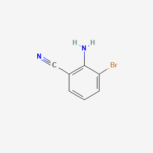 2-Amino-3-bromobenzonitrile chemical structure (CAS 114344-60-4)