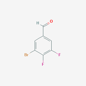 3-Bromo-4,5-difluorobenzaldehyde chemical structure (CAS 1143502-70-8)