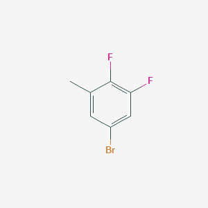 5-Bromo-1,2-difluoro-3-methylbenzene chemical structure (CAS 1143502-75-3)