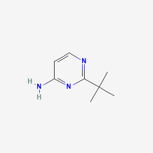 4-Amino-2-(tert-butyl)pyrimidine chemical structure (CAS 114362-20-8)
