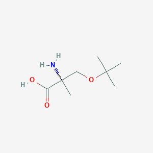 L-Serine, O-(1,1-dimethylethyl)-2-methyl- chemical structure (CAS 114396-73-5)