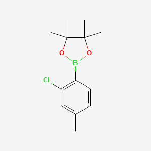 2-(2-Chloro-4-methylphenyl)-4,4,5,5-tetramethyl-1,3,2-dioxaborolane chemical structure (CAS 1144097-12-0)