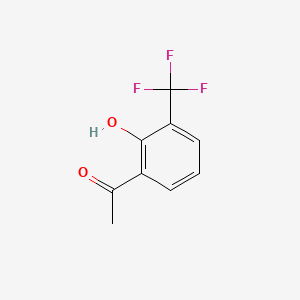 1-(2-Hydroxy-3-(trifluoromethyl)phenyl)ethan-1-one chemical structure (CAS 1144501-67-6)