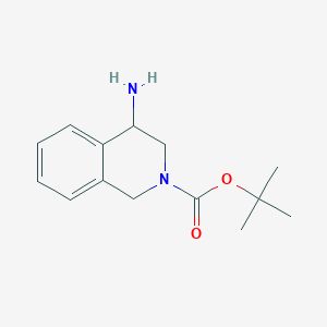 tert-Butyl 4-amino-3,4-dihydroisoquinoline-2(1H)-carboxylate chemical structure (CAS 1145753-88-3)