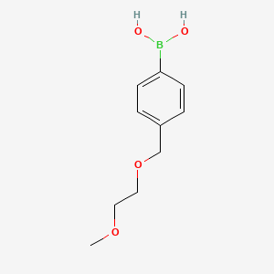 (4-((2-Methoxyethoxy)methyl)phenyl)boronic acid chemical structure (CAS 1146169-44-9)