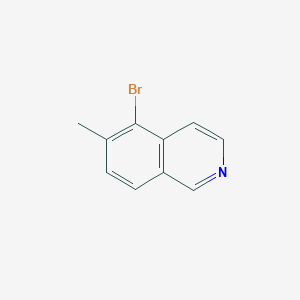 5-Bromo-6-methylisoquinoline chemical structure (CAS 1146298-61-4)