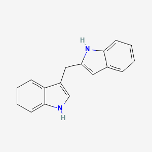 3-((1H-Indol-2-yl)methyl)-1H-indole chemical structure (CAS 114648-66-7)