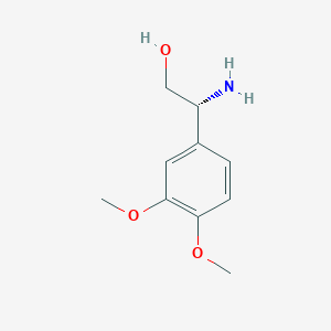 (R)-2-Amino-2-(3,4-dimethoxyphenyl)ethanol chemical structure (CAS 114673-68-6)