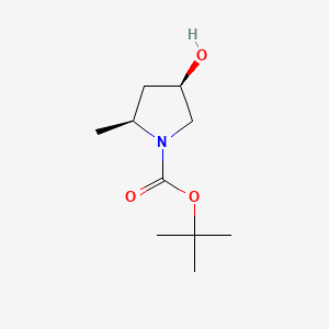 (2S,4R)-tert-Butyl 4-hydroxy-2-methylpyrrolidine-1-carboxylate chemical structure (CAS 114676-61-8)