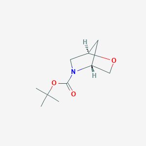 (1R,4R)-tert-Butyl 2-oxa-5-azabicyclo[2.2.1]heptane-5-carboxylate chemical structure (CAS 114676-79-8)
