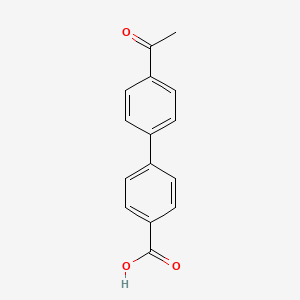 4'-Acetyl-[1,1'-biphenyl]-4-carboxylic acid chemical structure (CAS 114691-92-8)