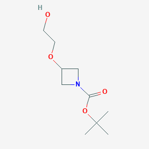tert-Butyl 3-(2-hydroxyethoxy)azetidine-1-carboxylate chemical structure (CAS 1146951-82-7)