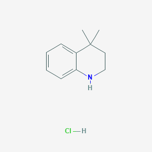 1,2,3,4-Tetrahydro-4,4-dimethylquinoline hydrochloride chemical structure (CAS 1146978-68-8)