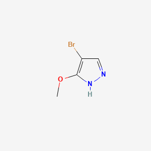 4-Bromo-3-methoxy-1H-pyrazole chemical structure (CAS 1147011-26-4)