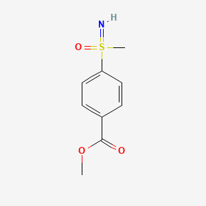 Methyl 4-[imino(methyl)oxo-lambda6-sulfanyl]benzoate chemical structure (CAS 1147096-51-2)