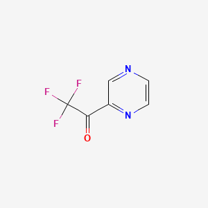 2,2,2-Trifluoro-1-(pyrazin-2-yl)ethanone chemical structure (CAS 1147103-48-7)