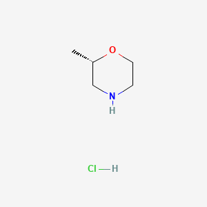 (S)-2-Methylmorpholine hydrochloride chemical structure (CAS 1147108-99-3)