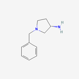 (S)-1-Benzyl-3-aminopyrrolidine chemical structure (CAS 114715-38-7)
