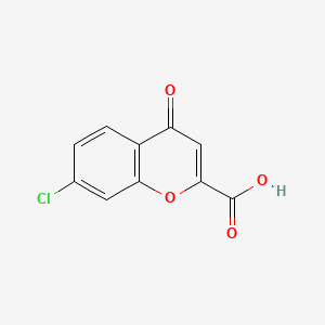 7-Chloro-4-oxo-4H-chromene-2-carboxylic acid chemical structure (CAS 114741-22-9)