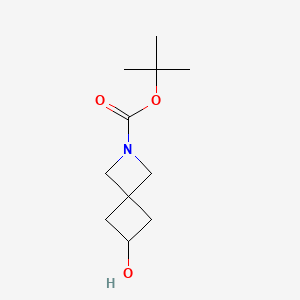tert-Butyl 6-hydroxy-2-azaspiro[3.3]heptane-2-carboxylate chemical structure (CAS 1147557-97-8)