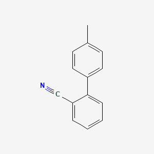 4'-Methyl-[1,1'-biphenyl]-2-carbonitrile chemical structure (CAS 114772-53-1)