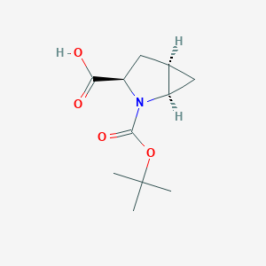 (1R,3R,5R)-2-(tert-Butoxycarbonyl)-2-azabicyclo[3.1.0]hexane-3-carboxylic acid chemical structure (CAS 1148048-39-8)
