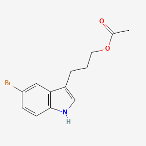 3-(5-Bromo-1H-indol-3-yl)propyl acetate chemical structure (CAS 1148108-75-1)