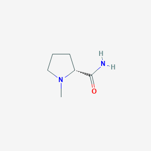 (R)-1-Methylpyrrolidine-2-carboxamide chemical structure (CAS 114812-17-8)