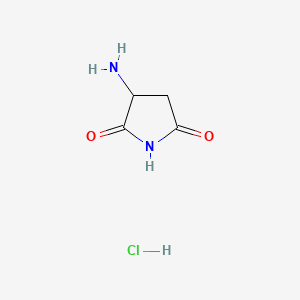 3-Aminopyrrolidine-2,5-dione hydrochloride chemical structure (CAS 114841-52-0)