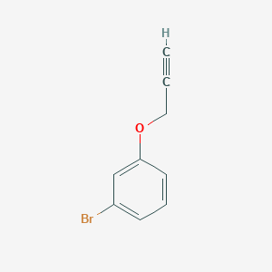 1-Bromo-3-(prop-2-yn-1-yloxy)benzene chemical structure (CAS 114855-35-5)