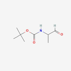 tert-Butyl (1-oxopropan-2-yl)carbamate chemical structure (CAS 114857-00-0)