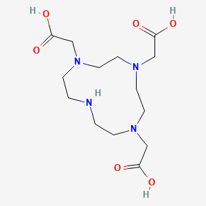 2,2',2''-(1,4,7,10-Tetraazacyclododecane-1,4,7-triyl)triacetic acid chemical structure (CAS 114873-37-9)