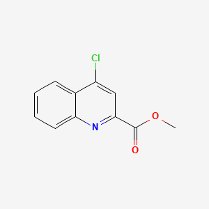 Methyl 4-chloroquinoline-2-carboxylate chemical structure (CAS 114935-92-1)