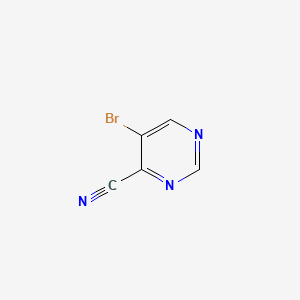 5-Bromo-4-cyanopyrimidine chemical structure (CAS 114969-66-3)