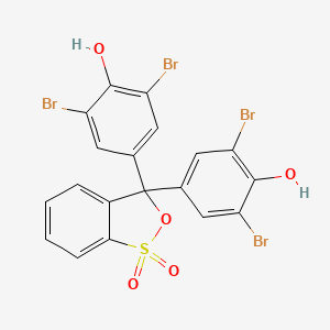 3,3-Bis(3,5-dibromo-4-hydroxyphenyl)-3H-benzo[c][1,2]oxathiole 1,1-dioxide chemical structure (CAS 115-39-9)
