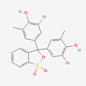 3,3-Bis(3-bromo-4-hydroxy-5-methylphenyl)-3H-benzo[c][1,2]oxathiole 1,1-dioxide chemical structure (CAS 115-40-2)