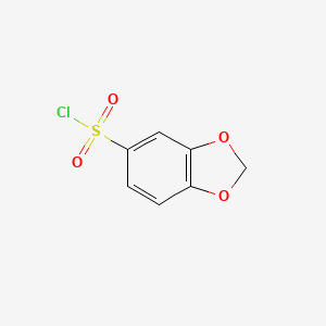 Benzo[d][1,3]dioxole-5-sulfonyl chloride chemical structure (CAS 115010-10-1)