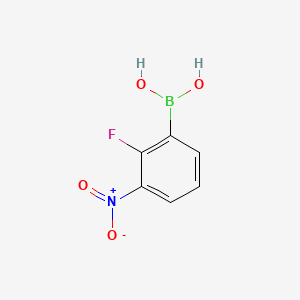 (2-Fluoro-3-nitrophenyl)boronic acid chemical structure (CAS 1150114-29-6)